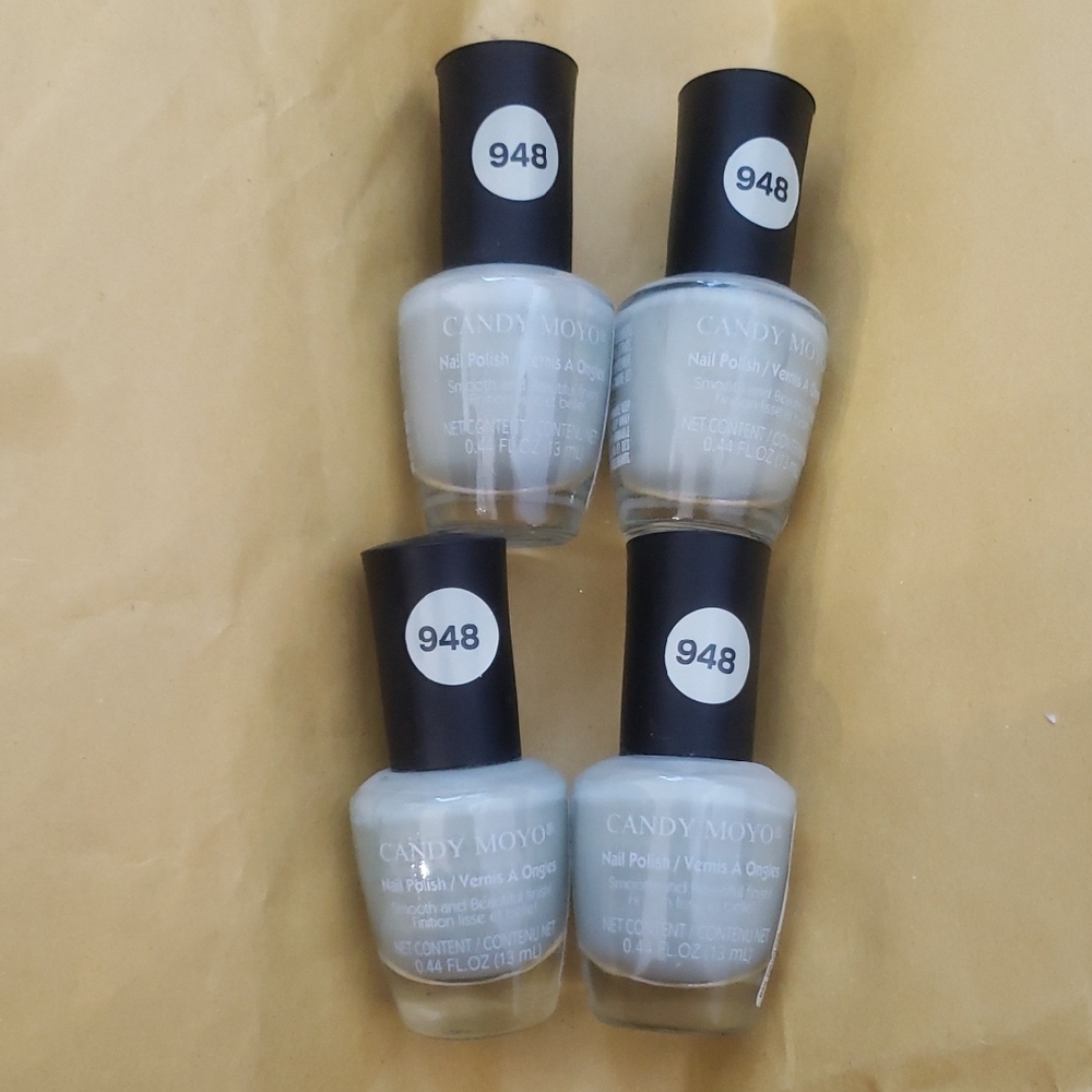 Candy Moyo 948 Nail Polish x4 New Gray